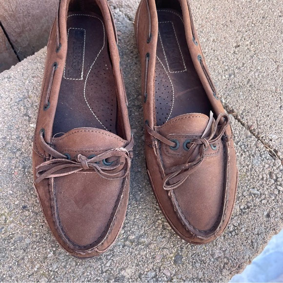DEXTER Women’s Brown Leather Flat Loafer Slip On Made in USA Size 7 - Picture 4 of 11